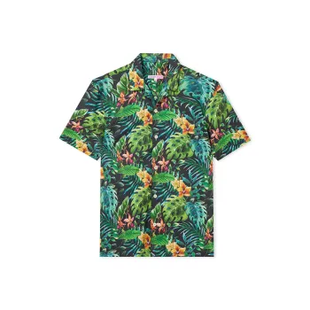 COTON DOUX Shirt Men's Jungle Bloom