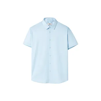 HLA Shirts Men Cooling Moisture Absorption Quick Dry, Easy To Maintain Light Blue 27