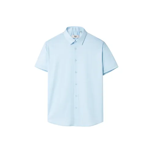 HLA Shirts Men Cooling Moisture Absorption Quick Dry, Easy Care Light Blue 27