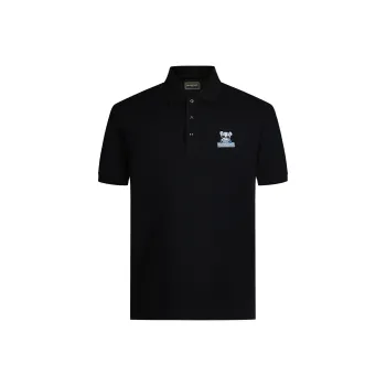 MANGANO Bear Series Polo Shirts Men Black