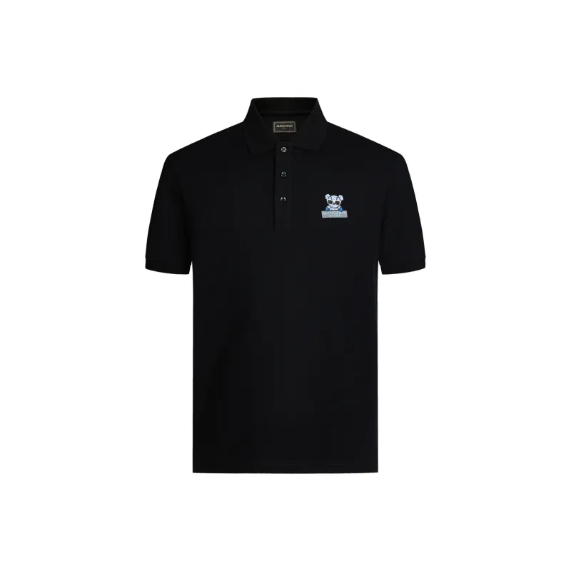 MANGANO Bear Series Polo Shirts Men Black-0
