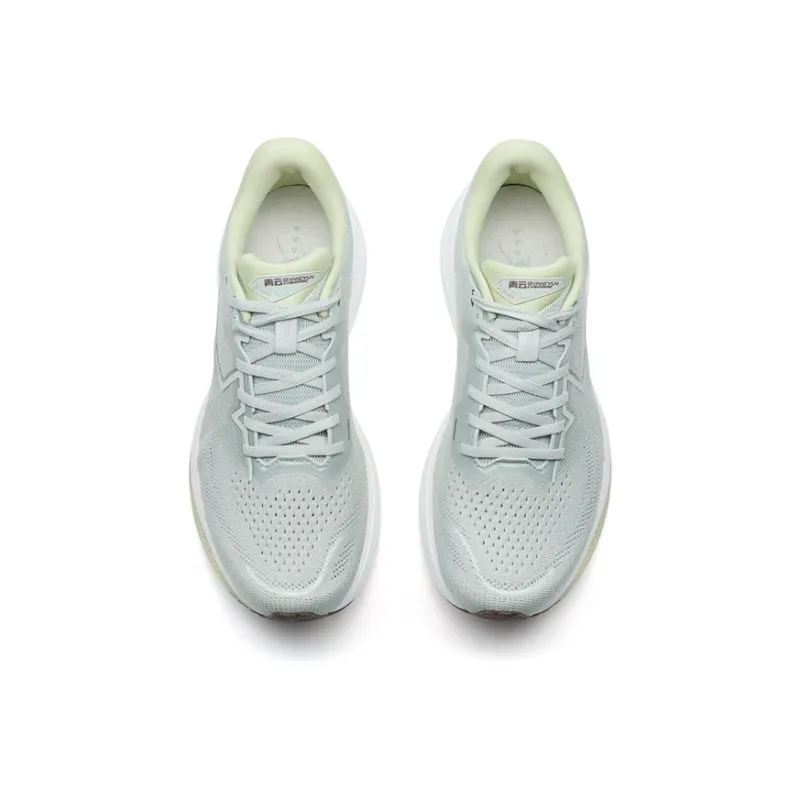XTEP Qingyun Running Shoes Men Low Top Gray, Gray Stone Green-3