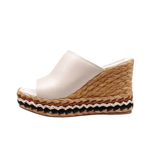 Paloma Barceló Slide Slippers 11cm Women's Ecru