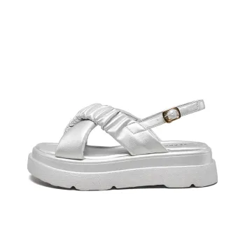 YEARCON Beach Sandals Women's Ecru