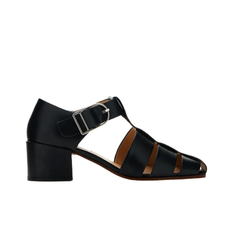 GABRIELA HEARST Lyle Roman Sandals 4.5cm Women's Black-1