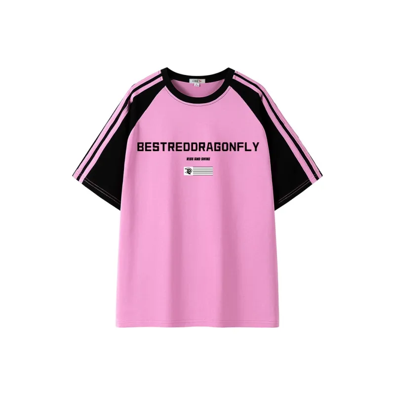 RED DRAGONFLY T Shirt Unisex Black & White-10