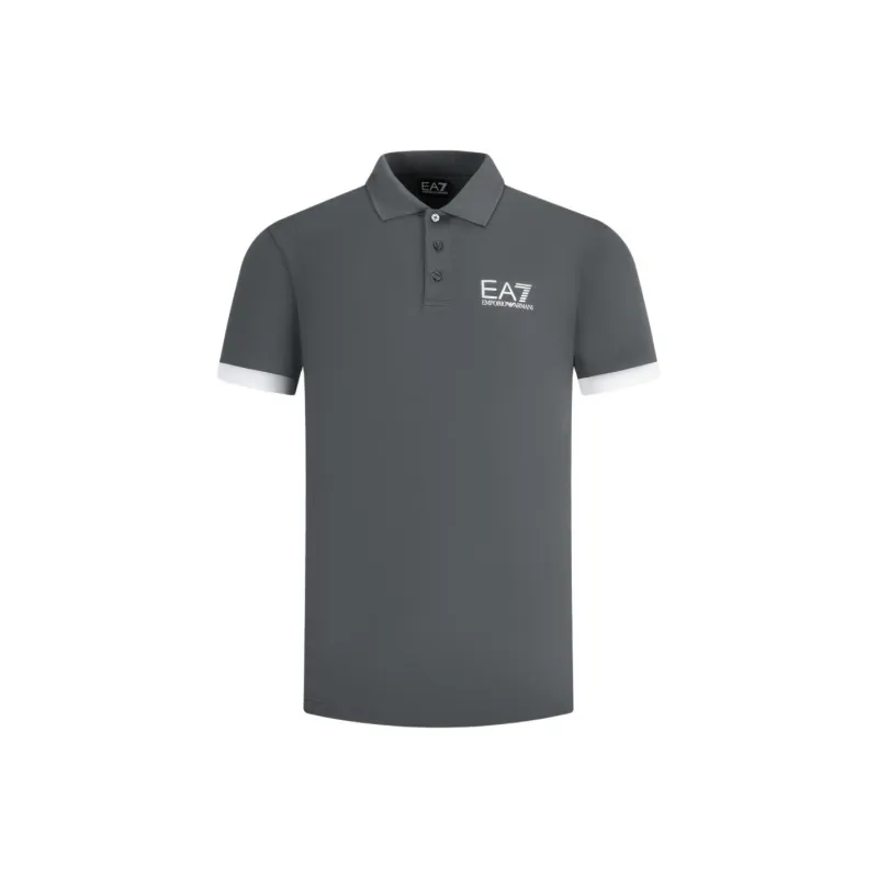 EMPORIO ARMANI EA7 SS24 Polo Shirt Men's Gray-0