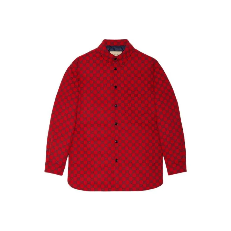 GUCCI Shirts Men Red-0