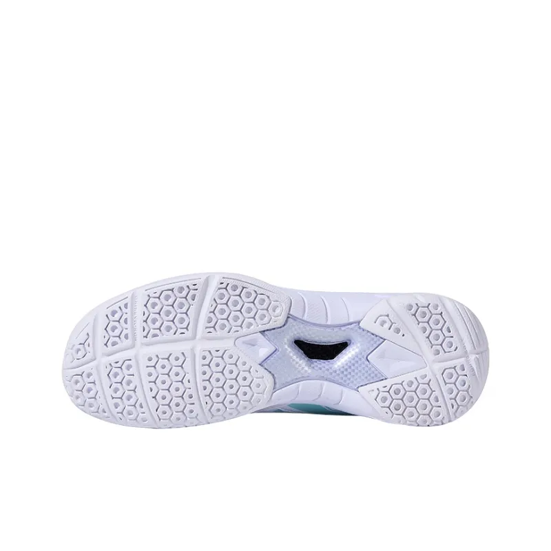 KUMPOO Cushioning, Breathable, Supportive Low Top Badminton Shoes Unisex White/Blue/Pink-4
