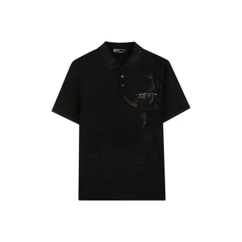 ANDREW MACKENZIE Polo Shirt Men's Black