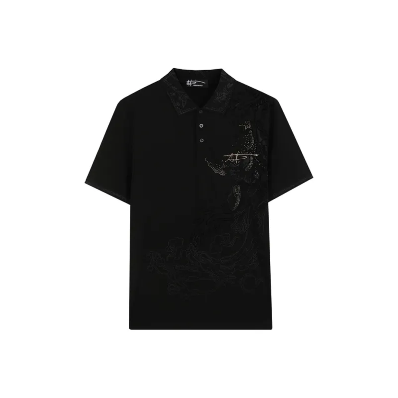 ANDREW MACKENZIE Polo Shirt Men's Black-0