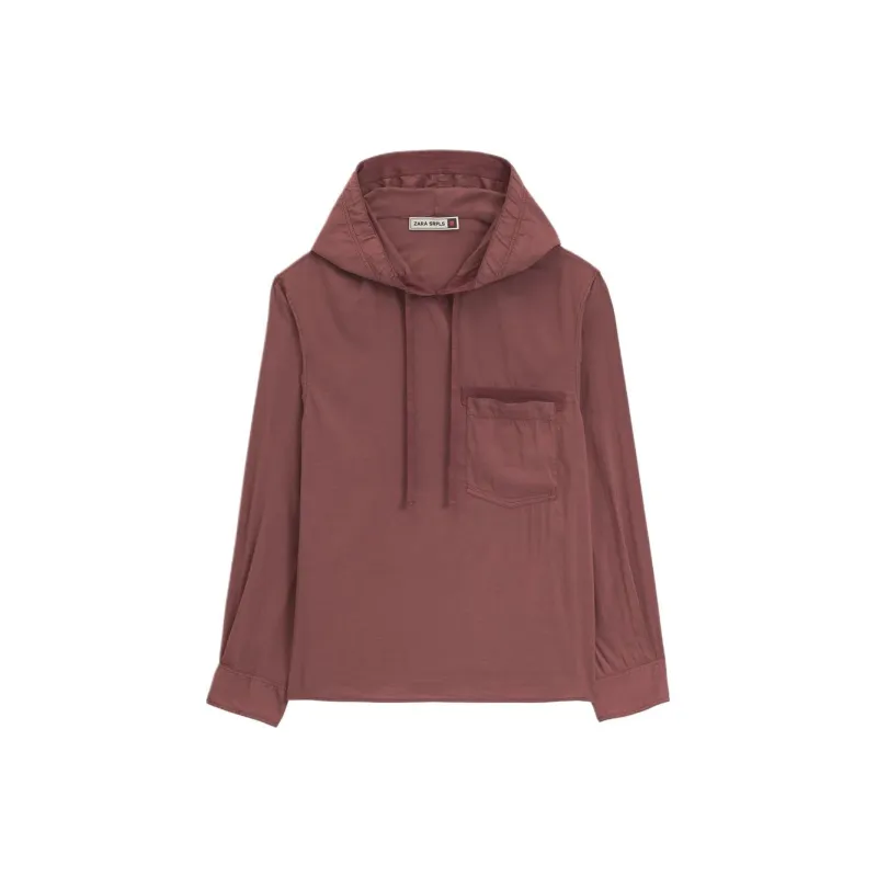 ZARA Polo Shirt Men's Overripe Plum Color-0