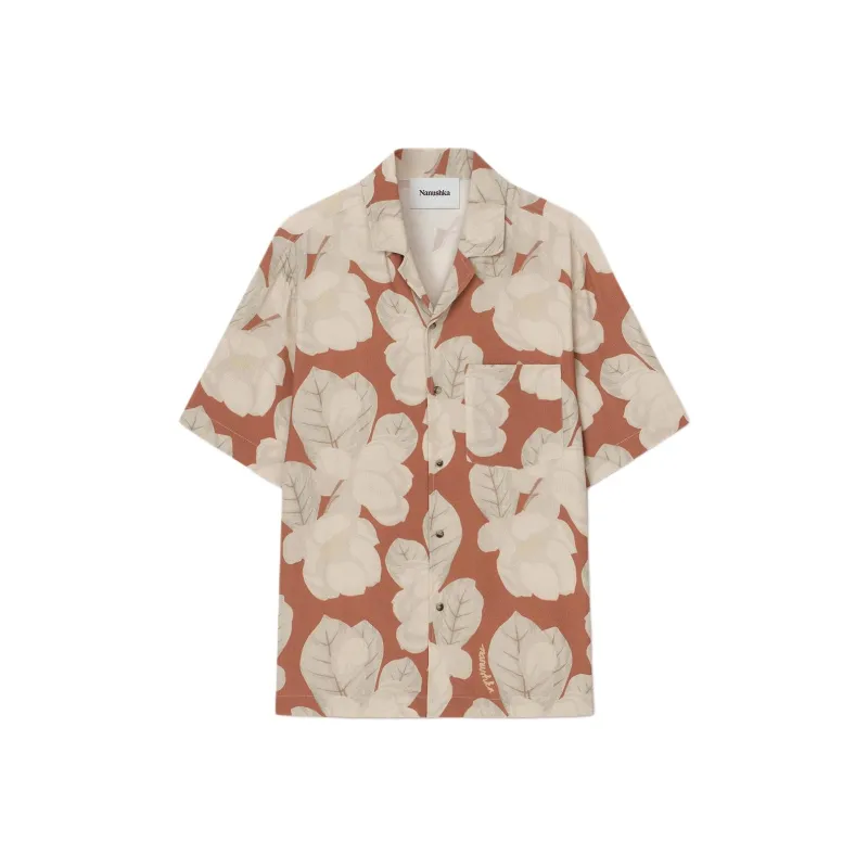 NANUSHKA Floral-print Short-sleeved Shirt-0