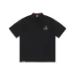 Black with Lily Floral Pattern