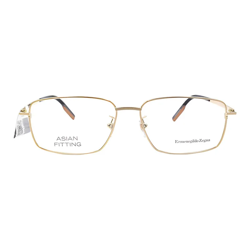Zegna Alloy Rectangular Eyeglass Frames Men's-1