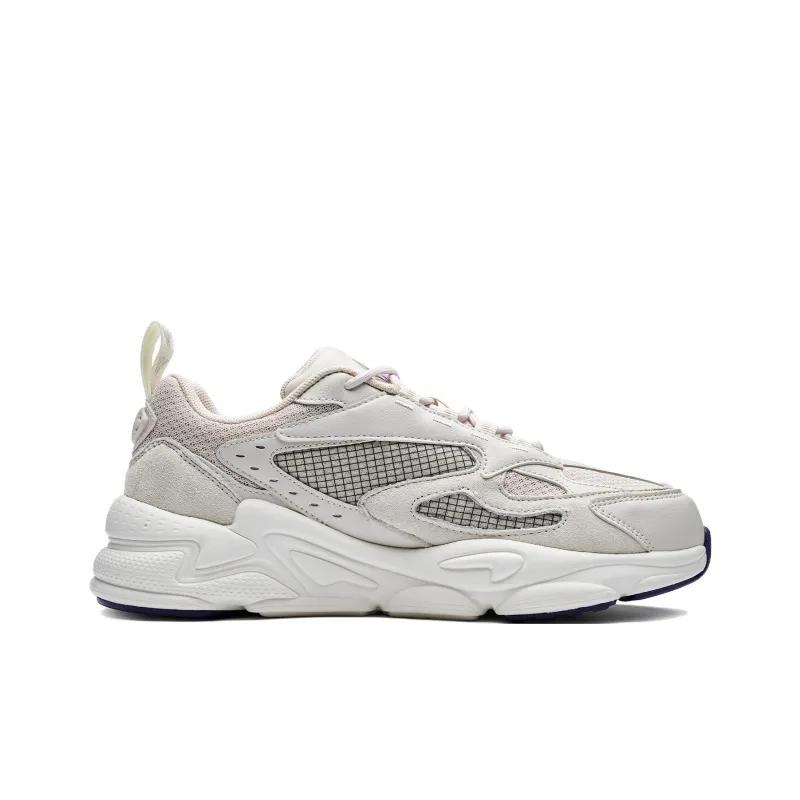 Kappa Anti Slip Wear Resistant Low Top Chunky Sneakers Unisex Cheese White-1