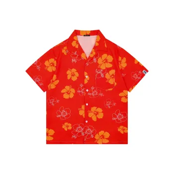 Yiwen Shirt Unisex Fiery Flame Flower Rhythm