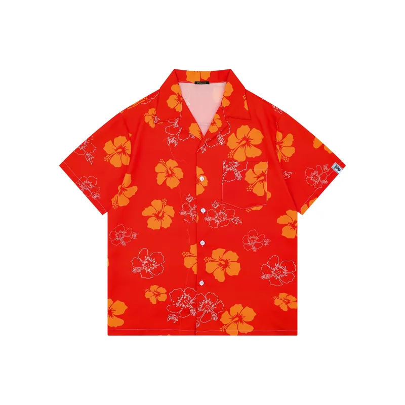 Yiwen Shirt Unisex Fiery Flame Flower Rhythm-0