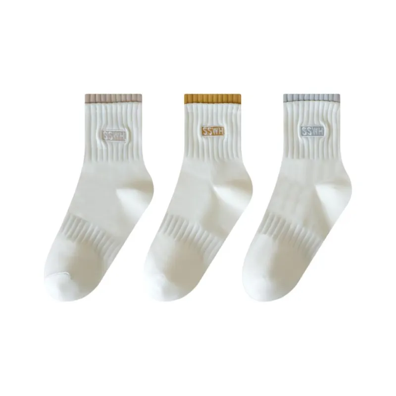 PLANDOO Mid Calf Socks Women's 3 Pack-3