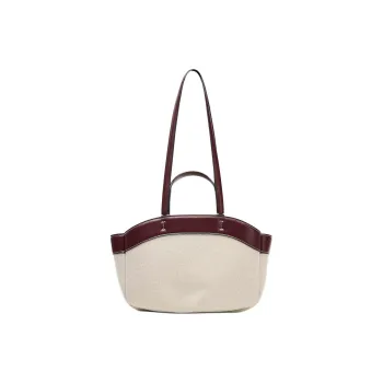 ZARA Cotton Tote Bag, Shopping Bag, Handbag Medium Size Women's Raw White