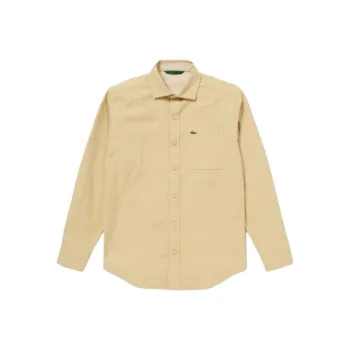 LACOSTE Shirts Men Beige