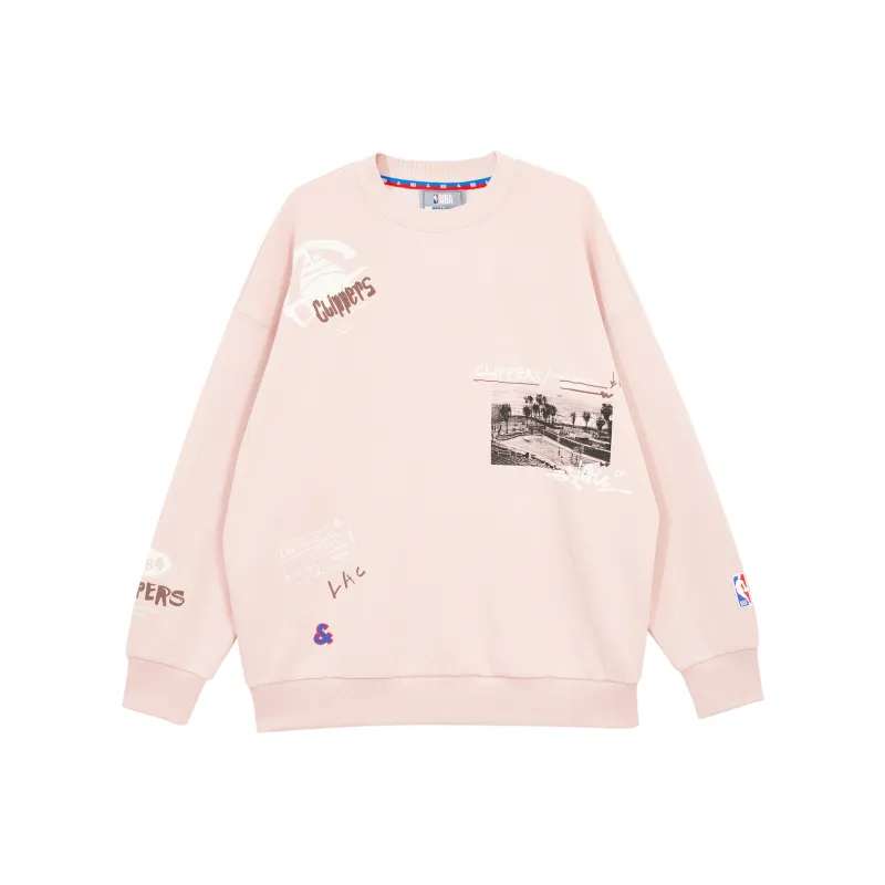 JACK JONES· x NBA Sweatshirt Unisex Flesh Pink-0