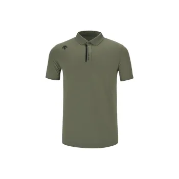 DESCENTE Work Out Short-Sleeve Polo Shirts Men's