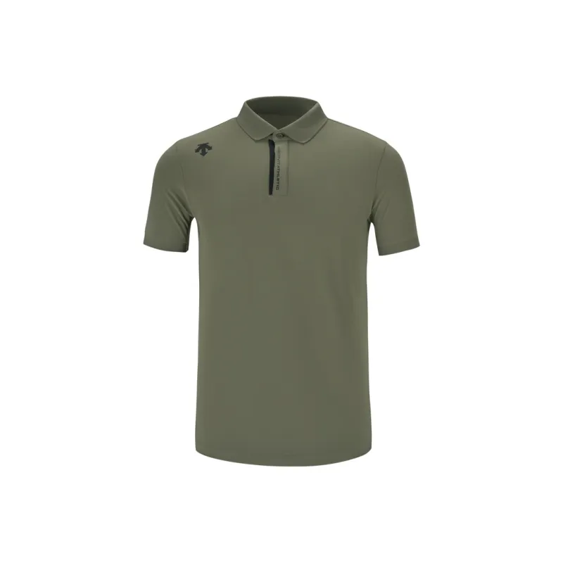 DESCENTE Work Out Short-Sleeve Polo Shirts Men's-0