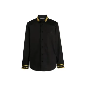 VERSACE JEANS COUTURE Chain Couture Cotton Shirt