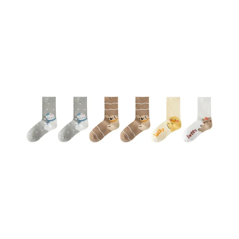 Cotton Gene Mid Calf Socks Women's Combo Set-36