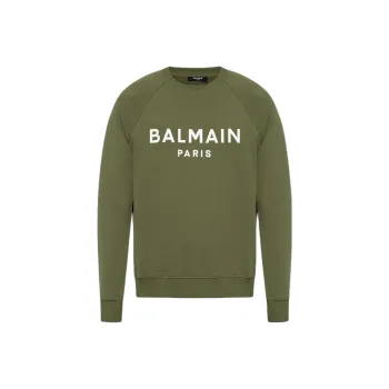 BALMAIN Logo Printed Crewneck Sweatshirt