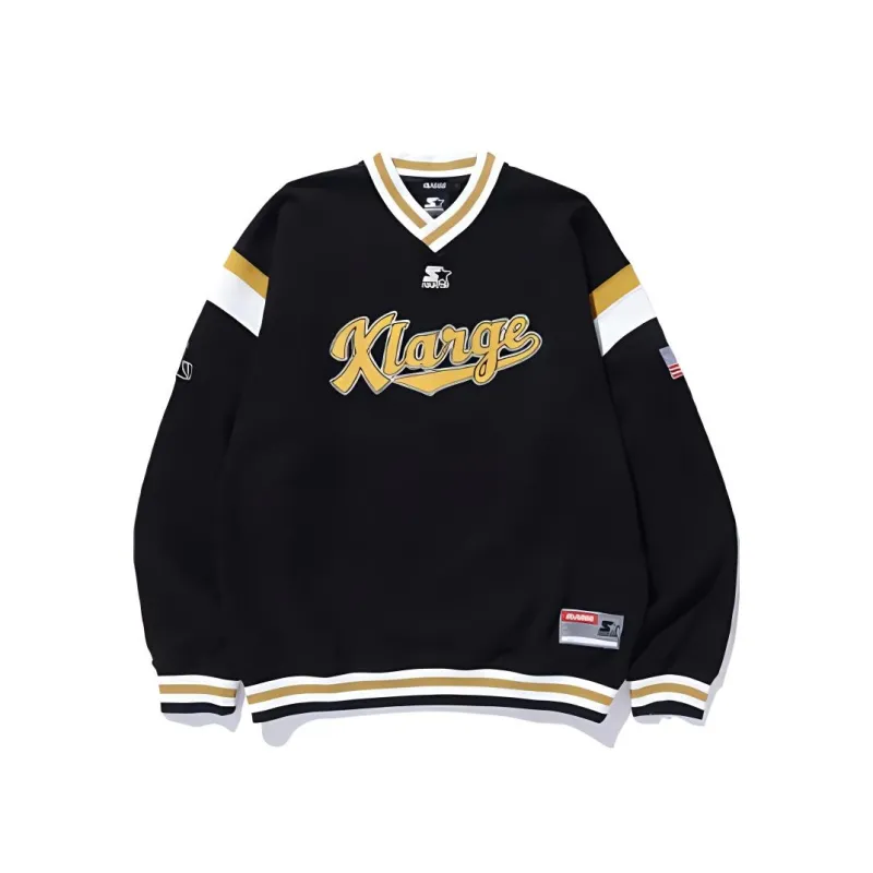 STARTER x XLARGE FW24 Sweatshirt Unisex Black Yellow White-0