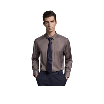 GOLDLION Shirts Men Brown 77