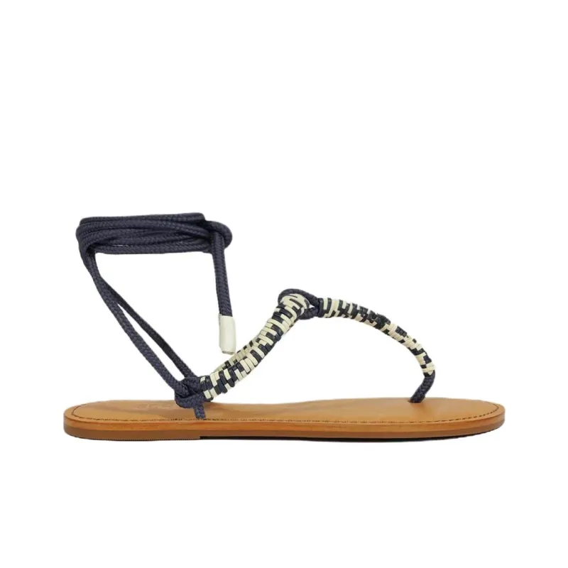 Schutz Claire One Strap Sandals Women's Blue-1