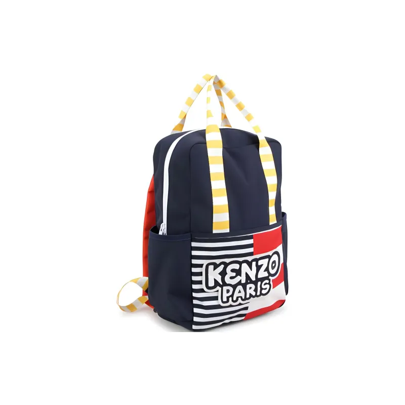 KENZO Kids Rucksack Logo-embroidered Backpack-1
