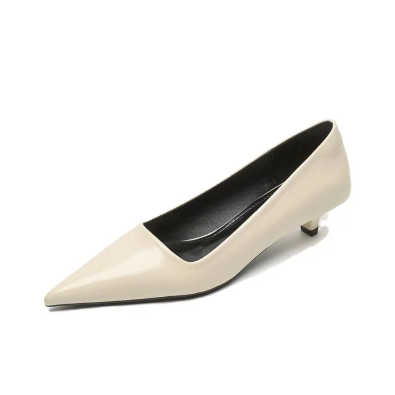 Than Than Me Slim Heel High Heels Women's Apricot-0