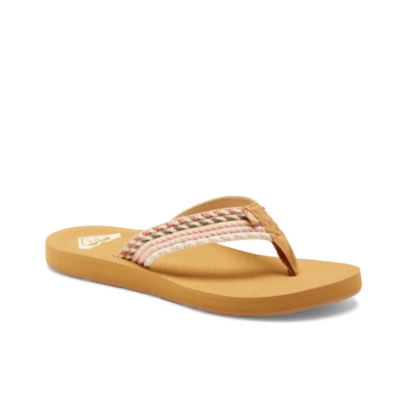 ROXY Abrasion Resistant Flip Flops Women's Brown-2