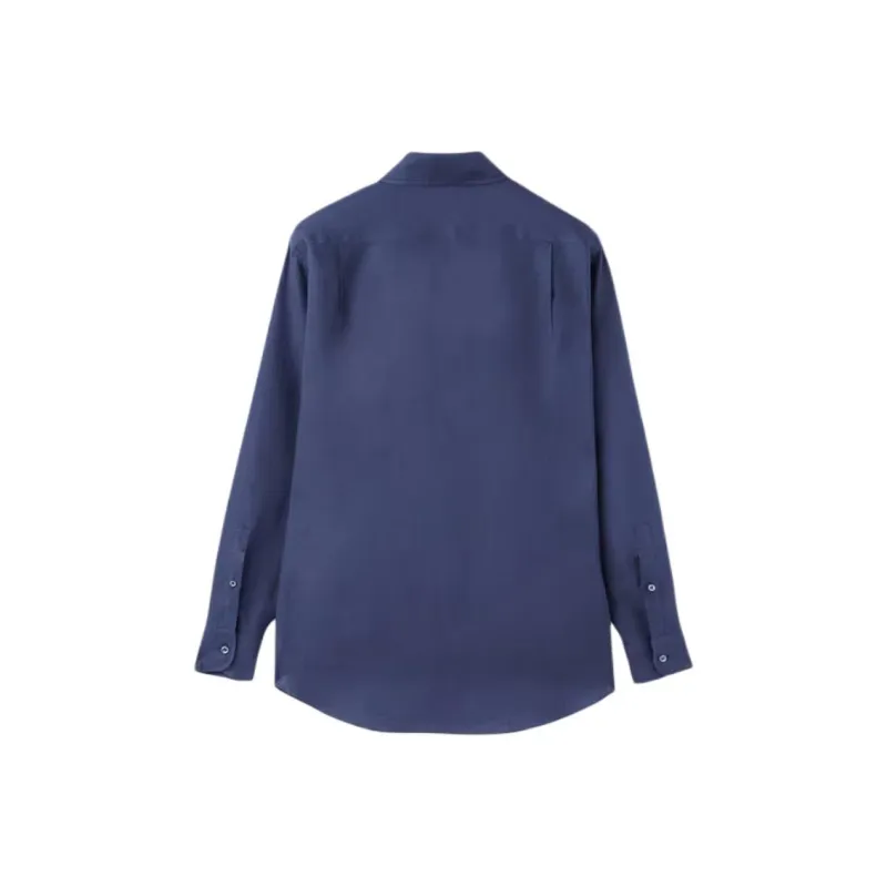 Loro Piana Shirt Men's Marine Blue-1