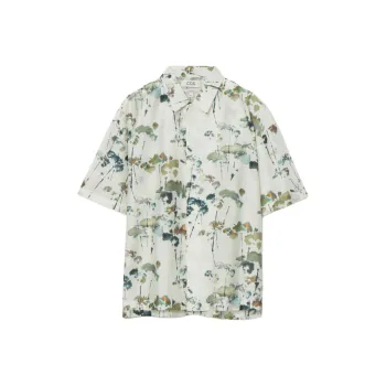 COS Shirts Men White/Green