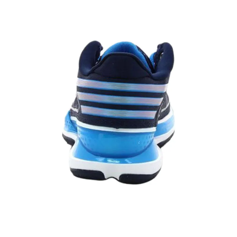 Adidas Anti Slip Wear Resistant Low Top Basketball Shoes Men's Blue-3