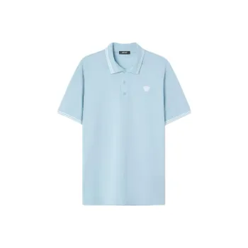 VERSACE Polo Shirt Men's Light Blue