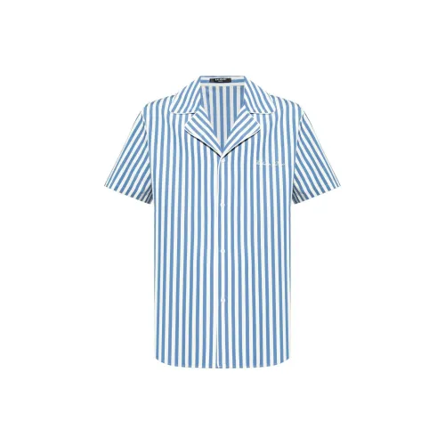 BALMAIN Short Sleeved Striped Pyjama Shirt