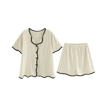 Sleep Pajama Set Women's Apricot