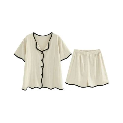 Sleep Pajama Set Women's Apricot