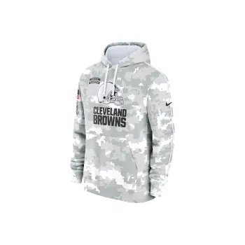 Nike Cleveland Browns Salute To Service Primary Edge Club Men's Nike Nfl Pullover Hoodie