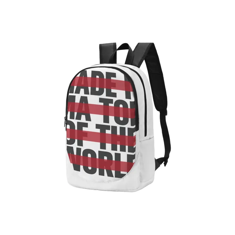 ONRF SOUNDBYTE Collaboration Polyester Water Repellent Backpack Medium Size Unisex White-9