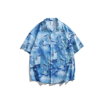 Lind Erki Shirt Unisex Hebrides Blue