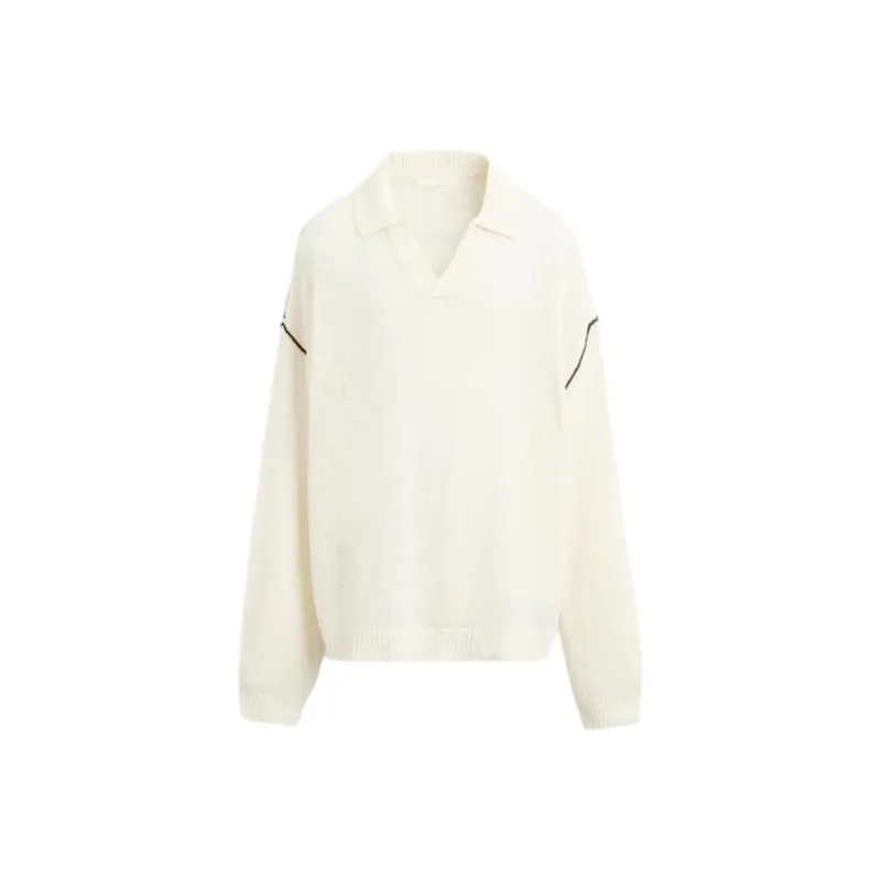 ZARA Polo Shirt Men's Raw White-0