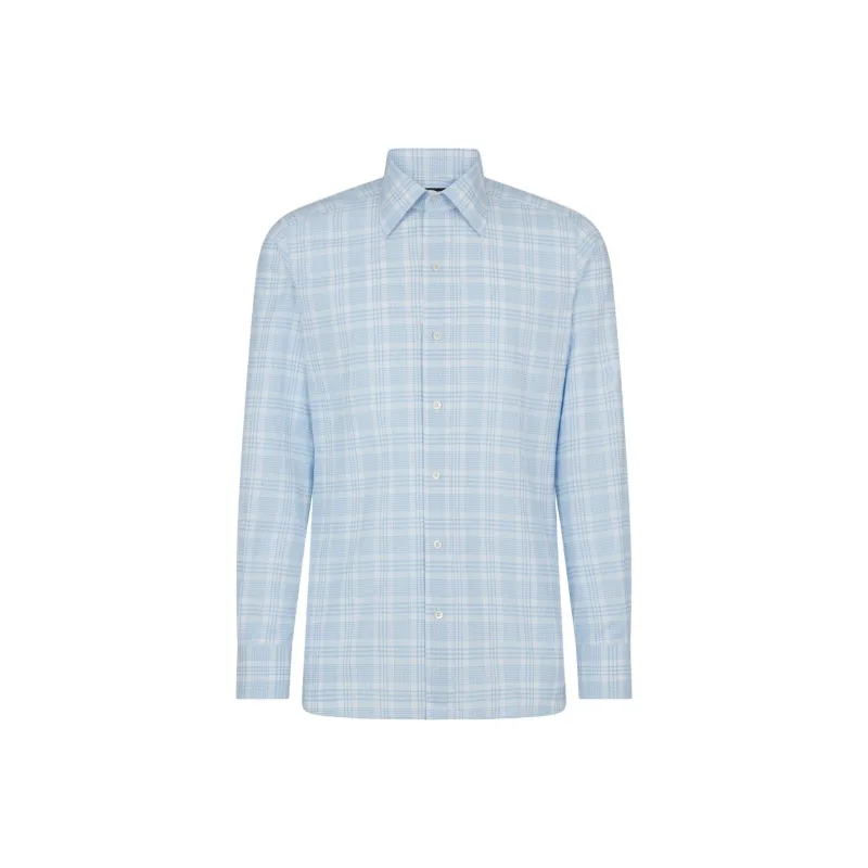 TOM FORD Shirts Men Light Blue-0