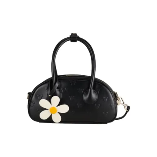 AJIDOU Artificial Leather Bowling Bag, Handbag Trumpets Women's Black